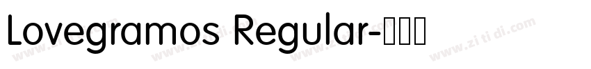 Lovegramos Regular字体转换
